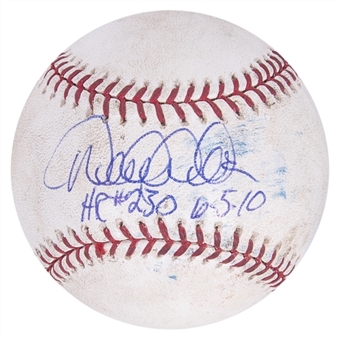 2010 Derek Jeter Career Home Run #230 OML Selig Baseball From 6-5-10 Signed & Inscribed By Jeter - One of the Only MLB Auth Jeter Home Run Baseballs  (MLB Authenticated & Beckett)
